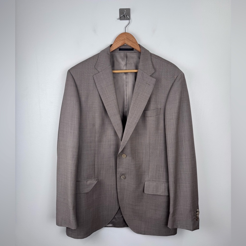 Ermenegildo Zegna Men Traveller Wool Brown Suit Jacket 54L US‎ 44L